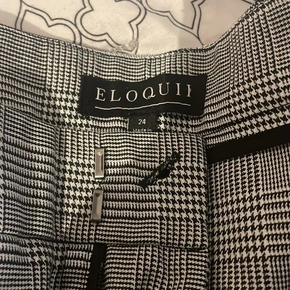 Eloquii plaid wide leg pants 24w - Picture 2 of 11